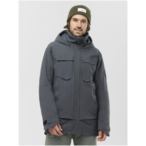 Dark Grey Men's Winter Sports Jacket Salomon Stance - Men