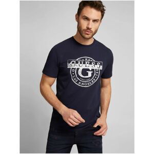 Dark Blue Men's T-Shirt Guess - Men's