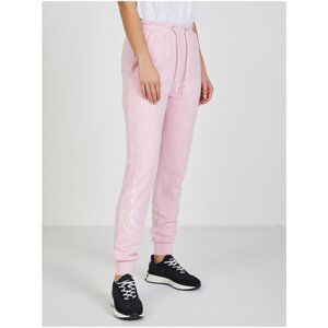 Pink Women's Sweatpants with Guess Inscription - Women