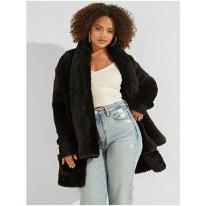 Black Women's Faux Fur Jacket Guess Rebecca - Women