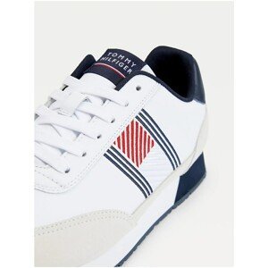 White Men's Leather Sneakers Tommy Hilfiger Essential Runner - Men
