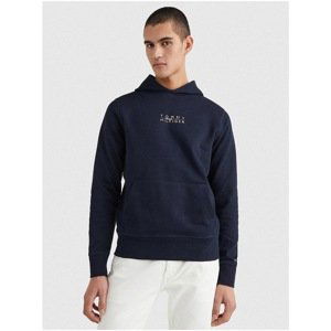 Dark Blue Men's Hoodie Tommy Hilfiger - Mens