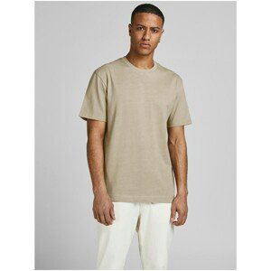 Beige Basic T-Shirt Jack & Jones Relaxed - Men