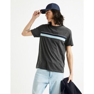 Celio T-shirt Teba with blue stripe - Men