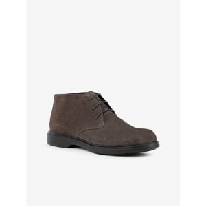 Brown Men's Suede Shoes Geox Ottavio - Men