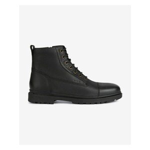 Black Men's Leather Ankle Boots Geox Andalo - Men