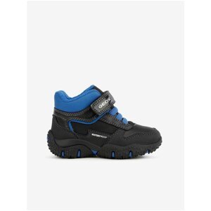 Blue-Black Boys' Ankle Sneakers Geox Baltic - Unisex