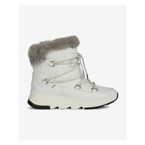 White Women's Leather Snow Geox Falena - Women