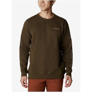 Khaki Men's Sweatshirt Columbia Logo Fleece - Mens