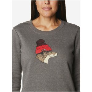 Grey Women's Sweatshirt with Print Columbia Hart Mountain™ II Graphic Crew - Women