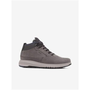 Grey Men's Ankle Leather Shoes Geox Aerantis 4x4 B ABX - Men