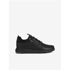 Black Leather Men's Shoes Geox Aerantis - Men