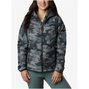 Columbia Brown-Green Women Patterned Quilted Lightweight Winter Jacket with Hood - Women