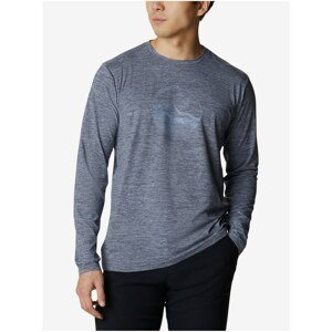 Grey Men's Patterned T-Shirt Columbia Tech Trail - Men