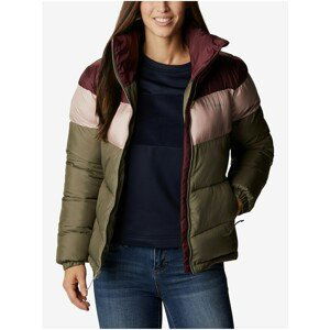 Pink-Wine-Khaki Women's Quilted Winter Jacket Columbia Puffect - Women