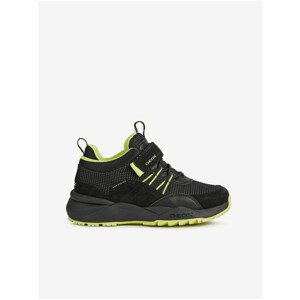 Green-black boys suede shoes Geox Heevok - unisex