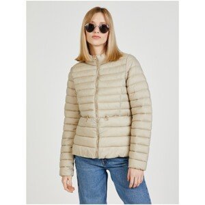 Beige Quilted Winter Jacket ONLY Madeline - Women