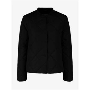 Pieces Bee Black Quilted Jacket - Women