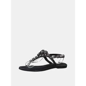 Black Leather Sandals Tamaris - Women