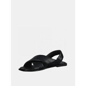 Black Leather Sandals Tamaris - Women