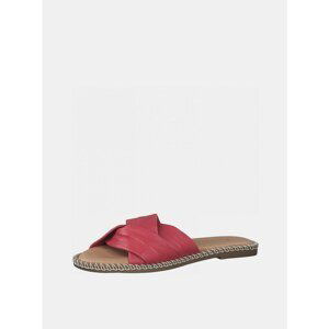 Pink Leather Slippers Tamaris - Women