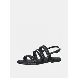 Black Leather Sandals Tamaris - Women