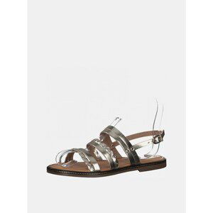 Tamaris Leather Sandals in Gold - Women