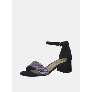 Blue-black Heel Sandals Tamaris - Women