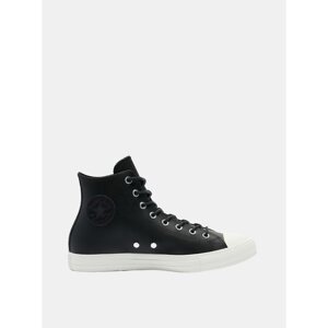 Black Leather Ankle Sneakers Converse - Unisex