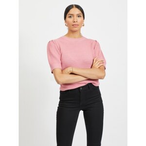 Pink sweater top VILA Chassa - Women