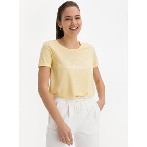 Yellow T-shirt with Roxy print - Women