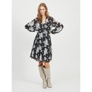 Black Floral Dress VILA Tullan - Women