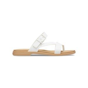 Crocs White Flip Flops Tulum Toe Post Sandal W Oyster - Women