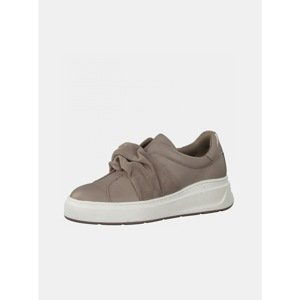 Grey-pink Leather Sneakers Tamaris - Women