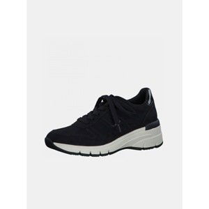 Dark Blue Sneakers in Suede Tamaris - Women