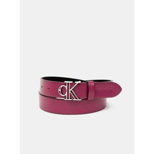 Dark Pink Women's Leather Belt Calvin Klein - Women