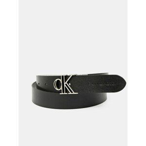 White-black Women's Leather Double-Sided Belt Calvin Klein - Women