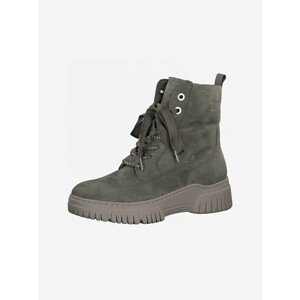 Green Suede Ankle Boots Tamaris - Women