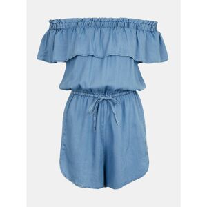 Blue Short Overalls with Exposed Shoulders TALLY WEiJL - Women