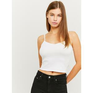 White Crop Top with Back Straps TALLY WEiJL - Women