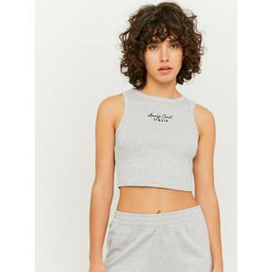 Grey crop top with inscription TALLY WEiJL - Women