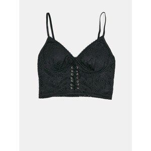 Black Lace Top with Lacing TALLY WEiJL - Women