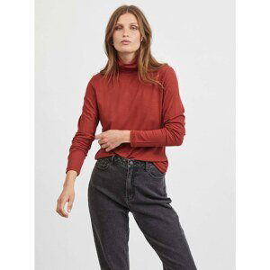 Brick ribbed turtleneck VILA Solitta - Women