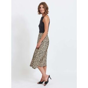 Black-beige patterned skirt VILA Vish - Women