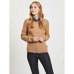 Brown sweater VILA Ril - Women