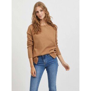 Brown sweater VILA Ril - Women