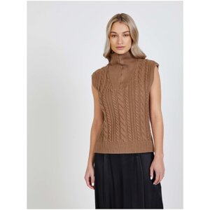 Brown sweater vest VILA Felini - Ladies