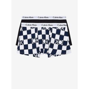 Set of two boys' boxer shorts in black and blue Calvin Klein - unisex