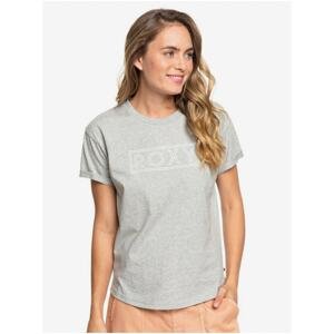 Grey Women's T-Shirt Roxy EPIC AFTERNOON WORD HERITAGE HEATHER - Women