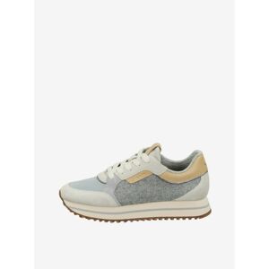 Beige-Grey Women's Leather Sneakers GANT Bevinda - Women